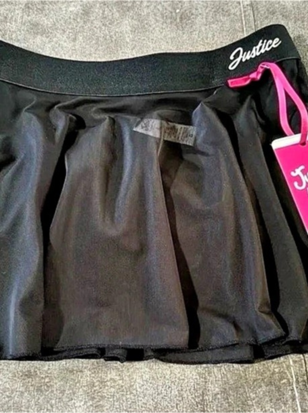 NWT Justice Dance Skirt Girls Black